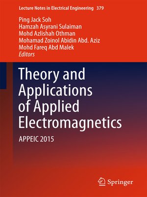 cover image of Theory and Applications of Applied Electromagnetics